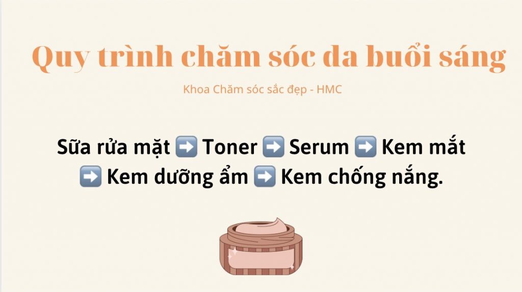 quy trình chăm sóc da cơ bản